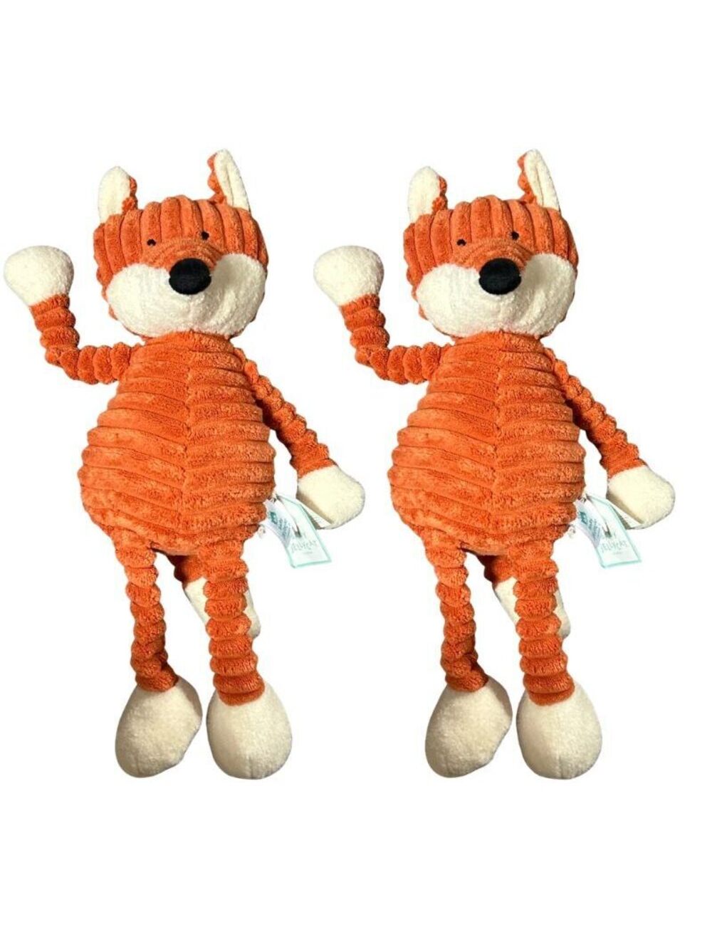 Jellycat Cordy Roy Fox Plush Baby Toy 7 Inch Soft Stuffed Animal 2 Pack New